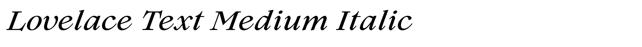 Lovelace Text Medium Italic image